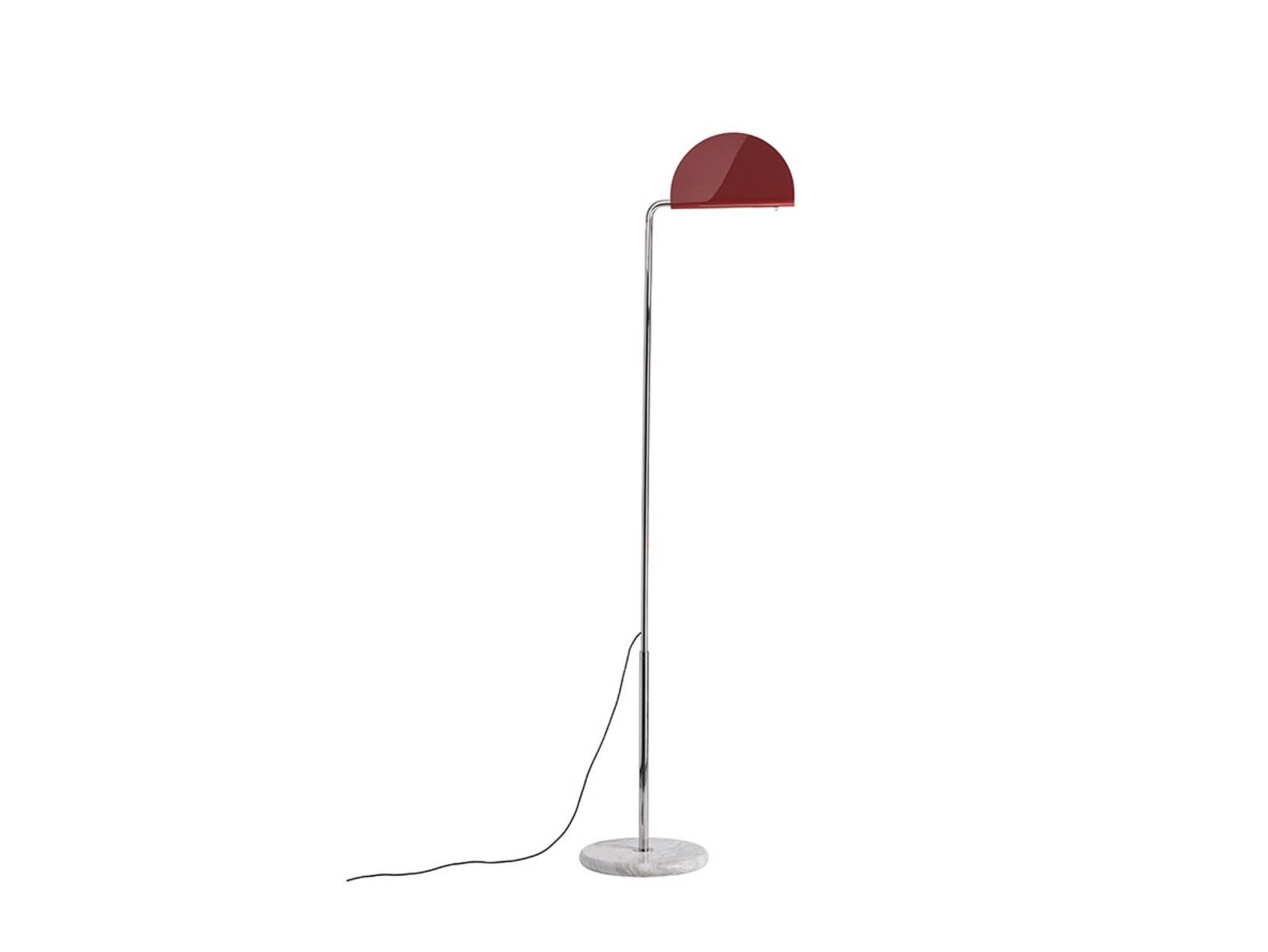 Mezzaluna Floor Lamp White Marble/Red - DCW