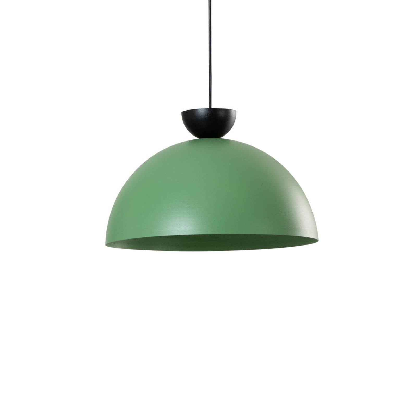 Lampa wisząca Lunaro, zielona, Ø 40 cm, metal