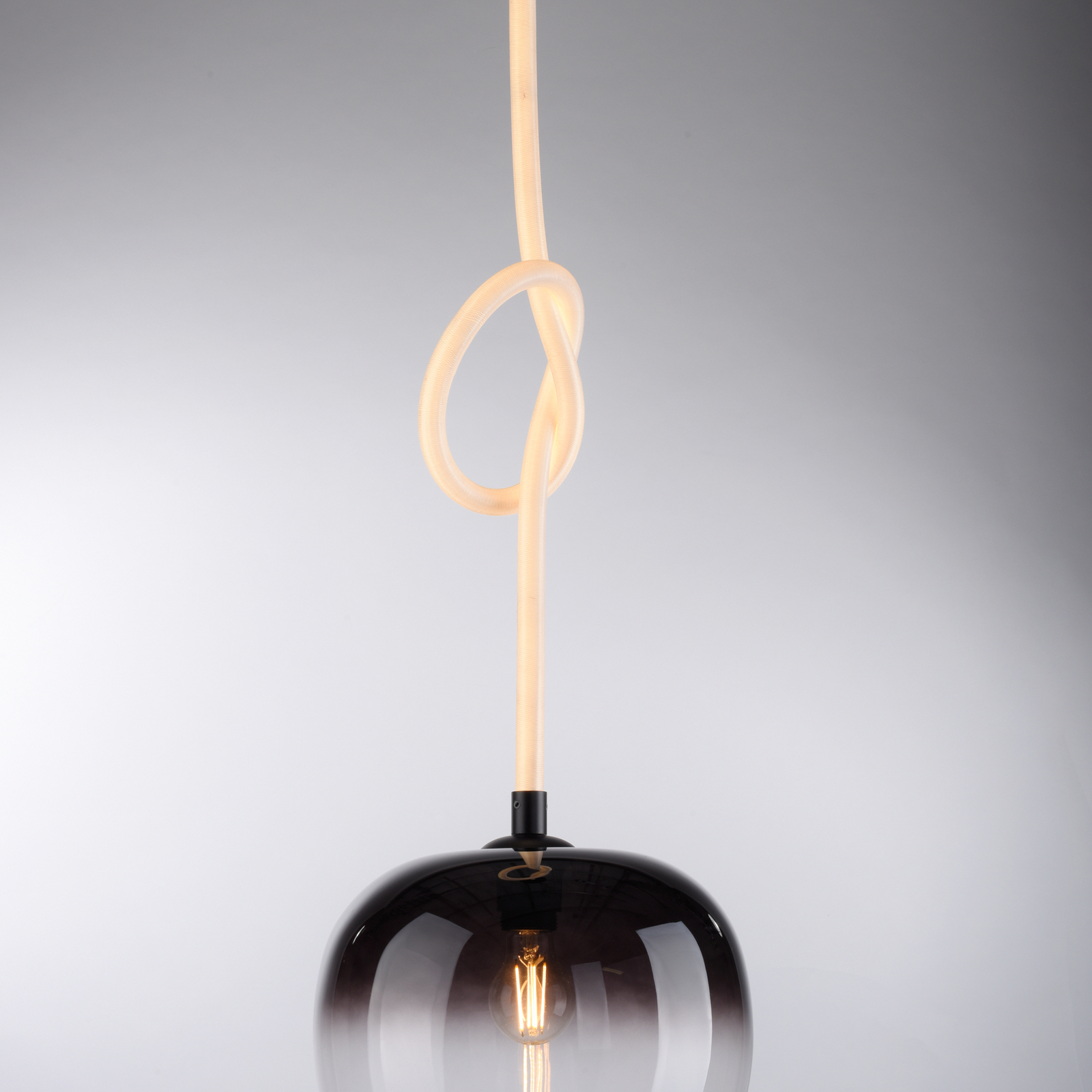 Luma pendant light made of glass, 1-bulb