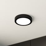 Felületre szerelhető LED panel Fueva 5 IP20 830 fekete Ø16cm Ø16cm