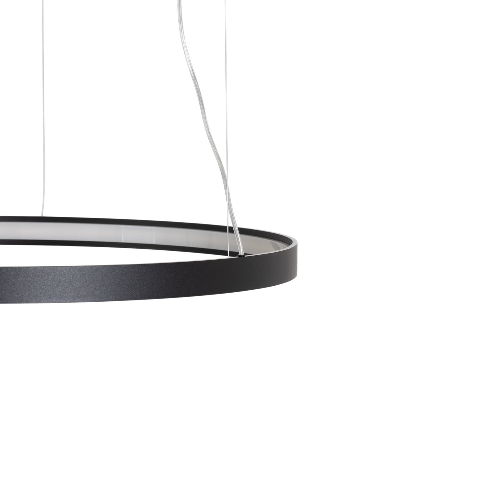 Suspension LED Rio 110 horizontale 3 000 K noire