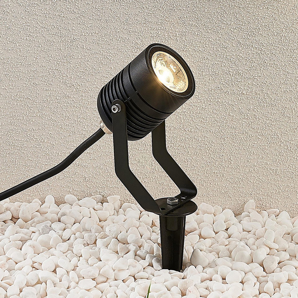 Lindby Maris LED Utomhus Spot w/Spike IP65, svart från Lindby