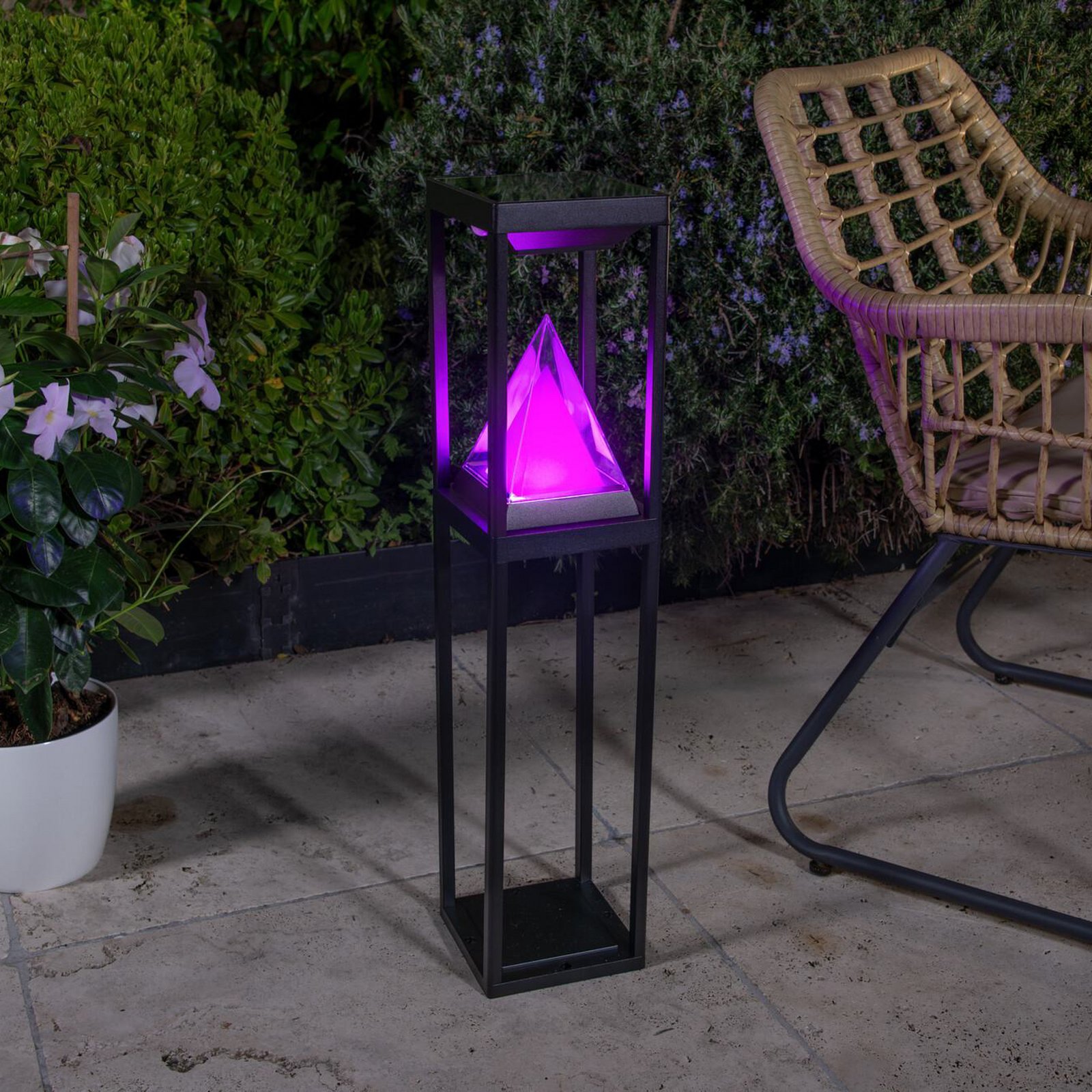 OSRAM SMART+ LED-Solar-Wegeleuchte ALPS, schwarz Sensor IP44