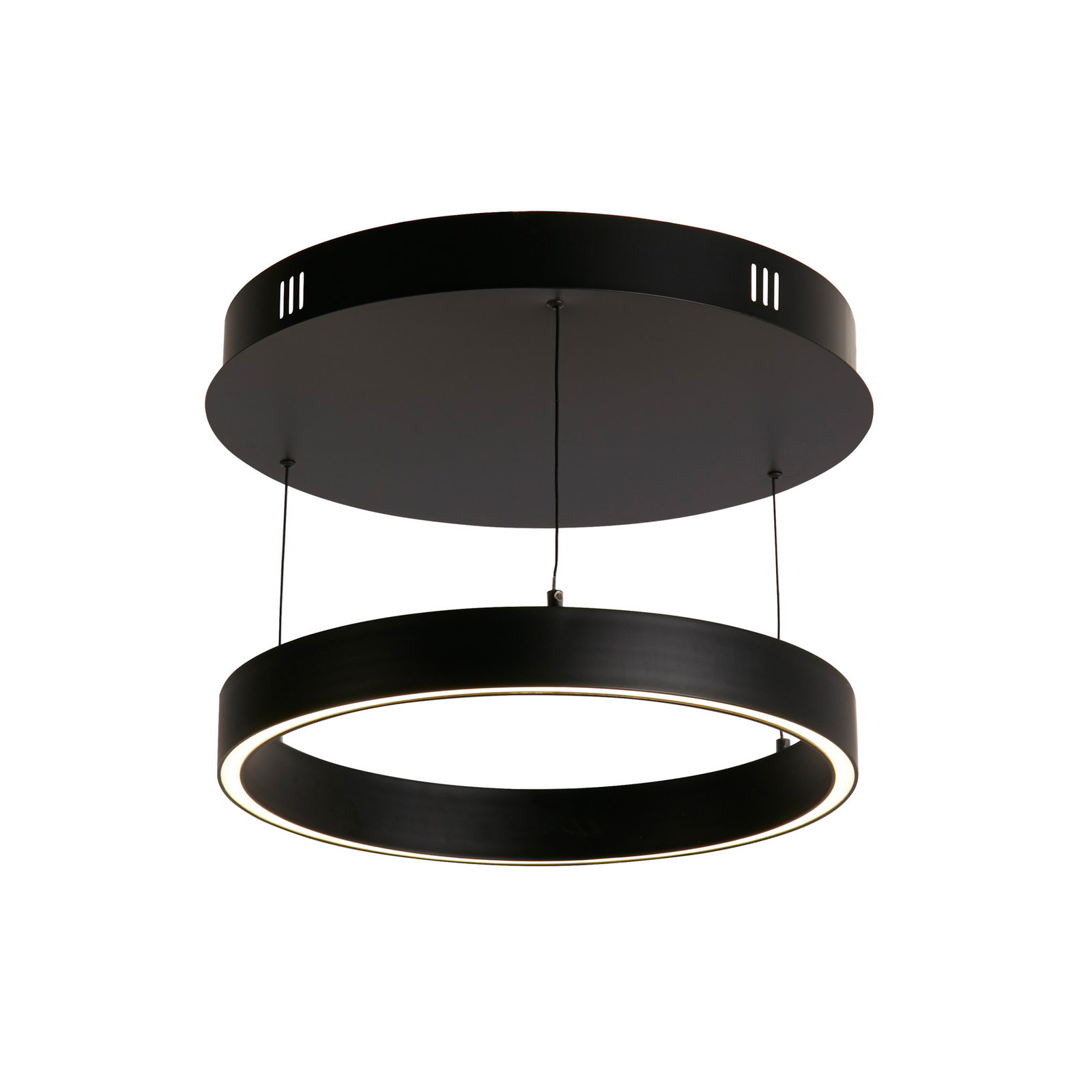 Żyrandol LED Layla, czarna, Ø 44 cm CCT, z regulacją wysokości