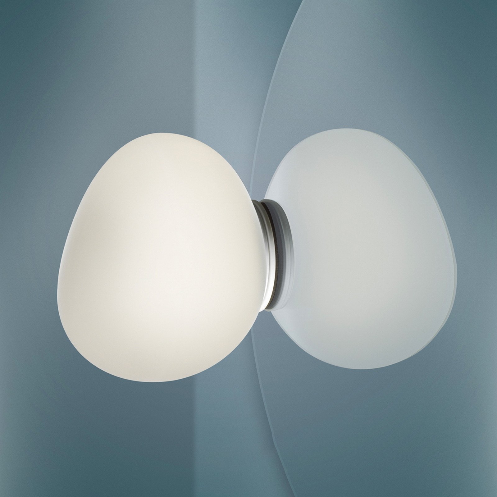 Foscarini Gregg piccola lampă oglindă alb - Baie - design - Sticlă
