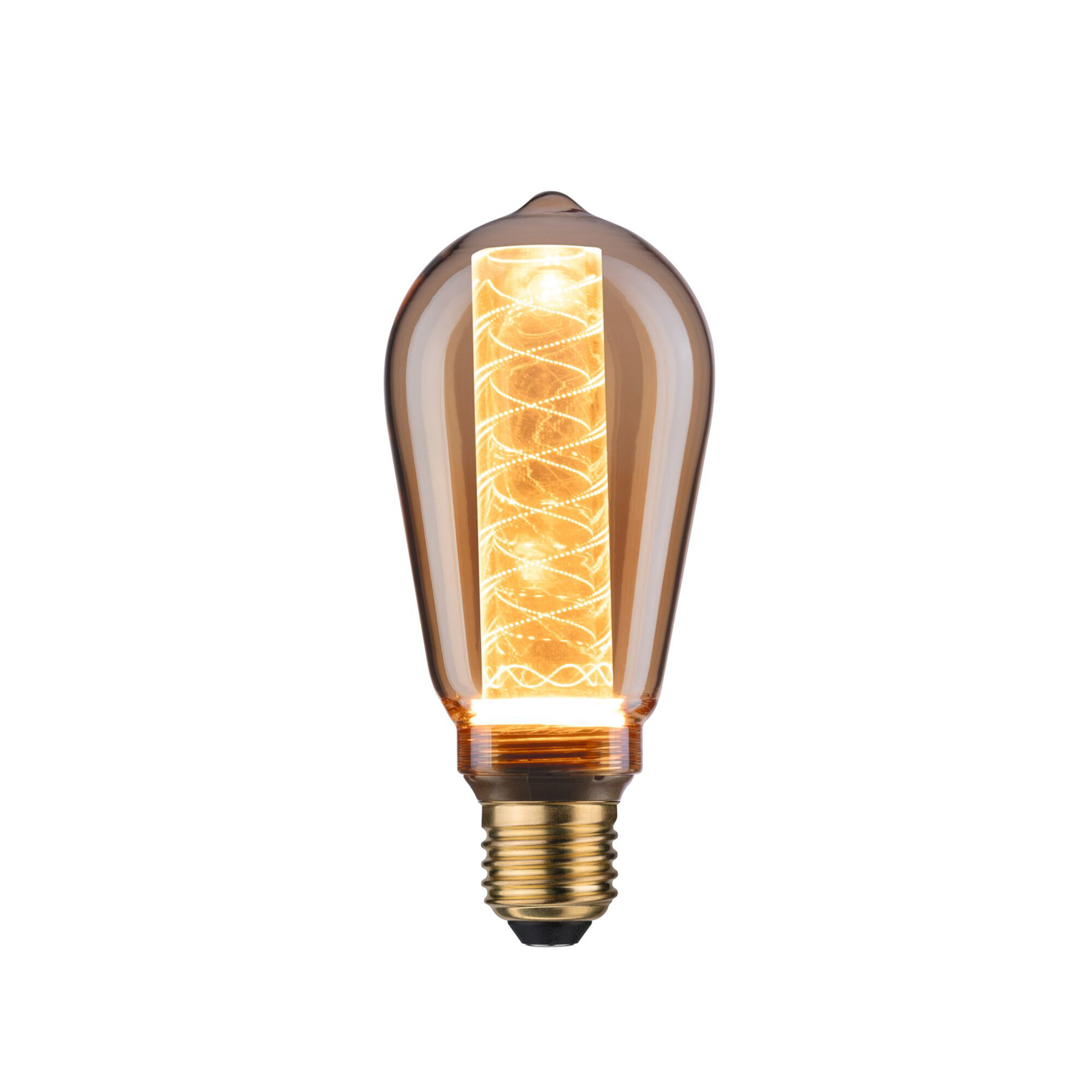 LED-Lampe E27 ST64 4W Inner Glow Spiralmuster