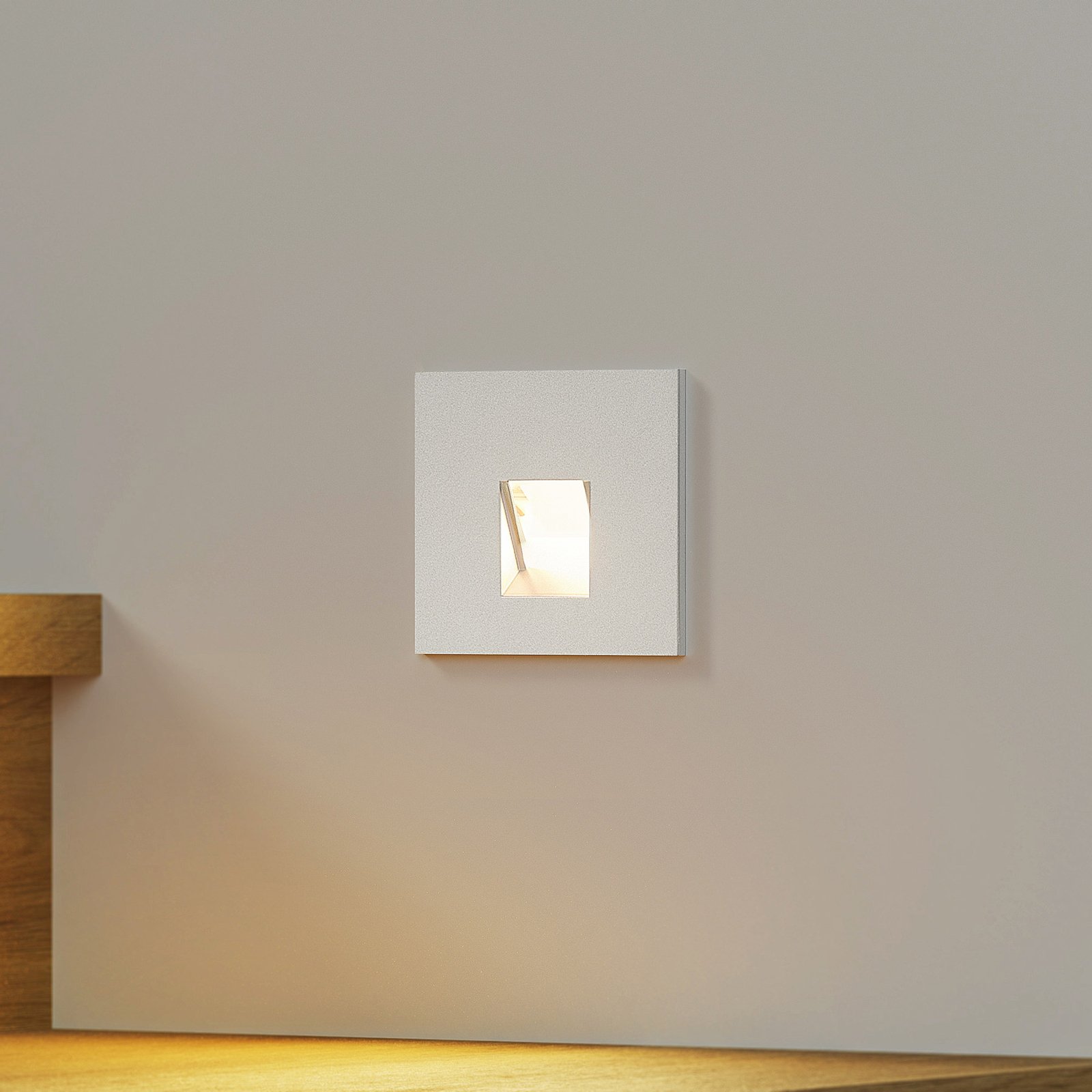 Arcchio Vexi LED indbygningslampe CCT sølv, 7,5 cm