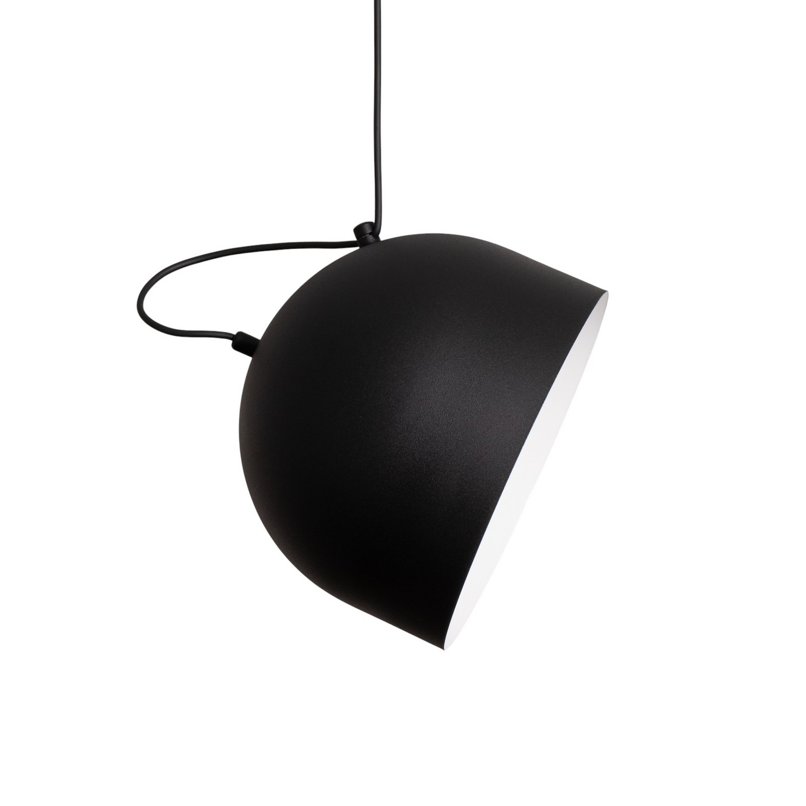 Lámpara colgante Pepe, negro, 3 luces