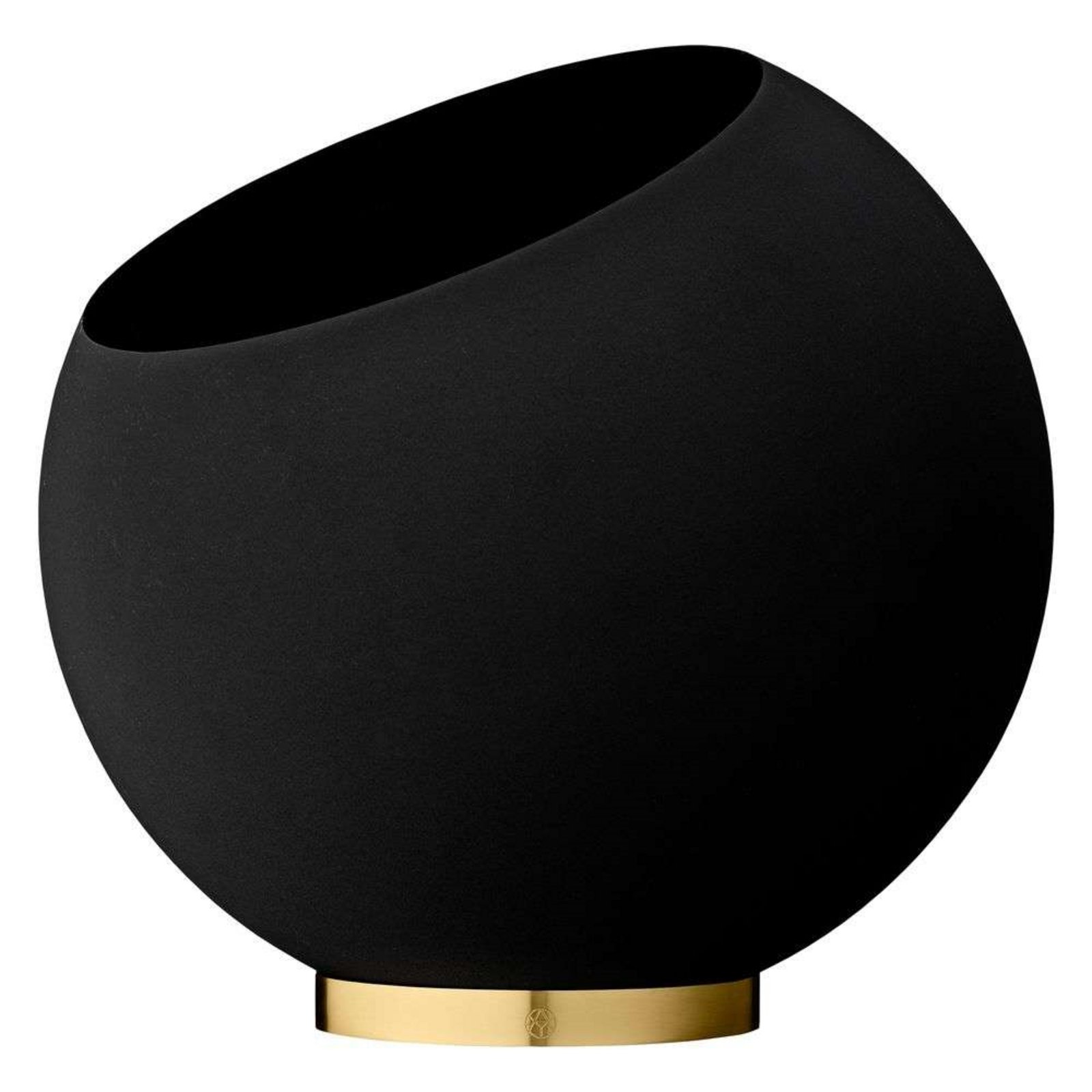 Globe Plant Pot Ø60xH50 Black/Gold - AYTM