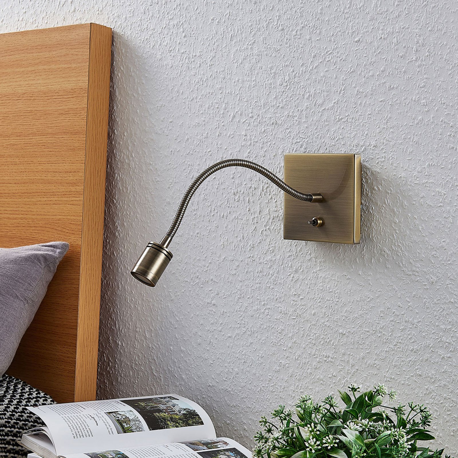 Mayar Aplique de Pared Brass - Lindby