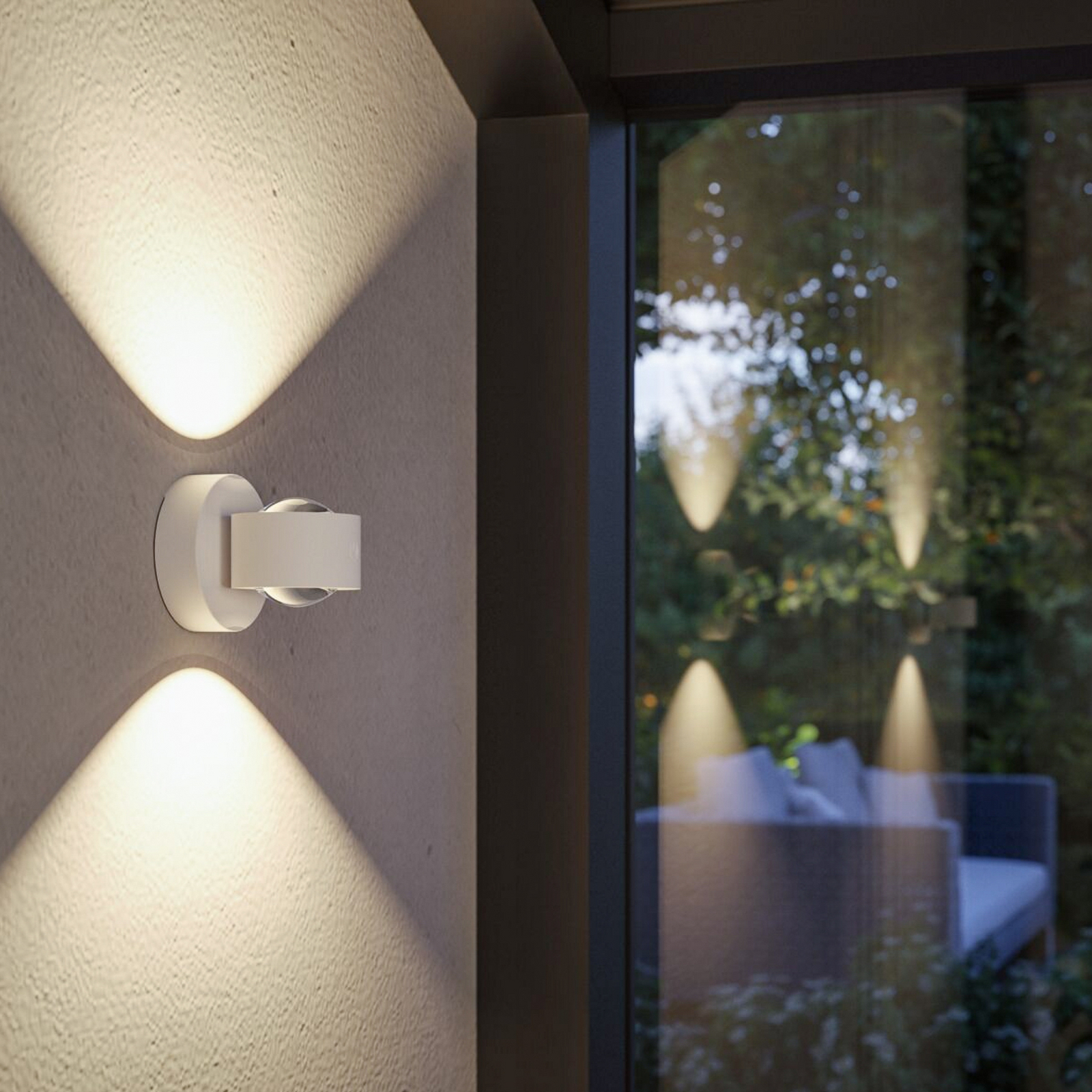 Paulmann Akku-Außenwandleuchte Zorik, weiß 10 cm IP44 Dimmer Paulmann Akku-Außenwandleuchte Zorik, weiß 10 cm IP44 Dimmer