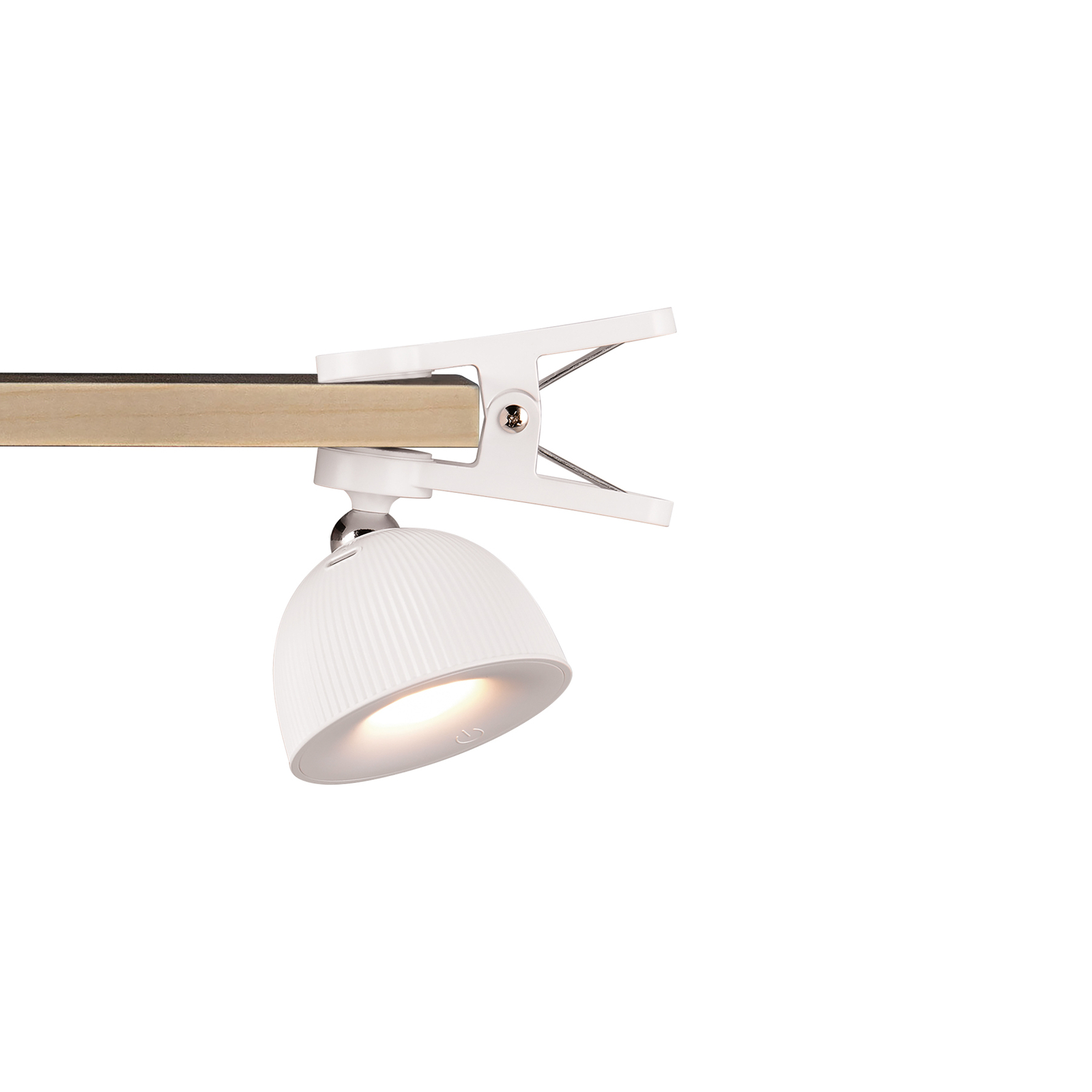 Lampe de table LED à accu Maxima, blanc, hauteur 41 cm, plastique