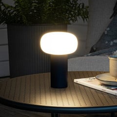 Lámpara mesa LED Antibes IP54 batería, RGBW, negro