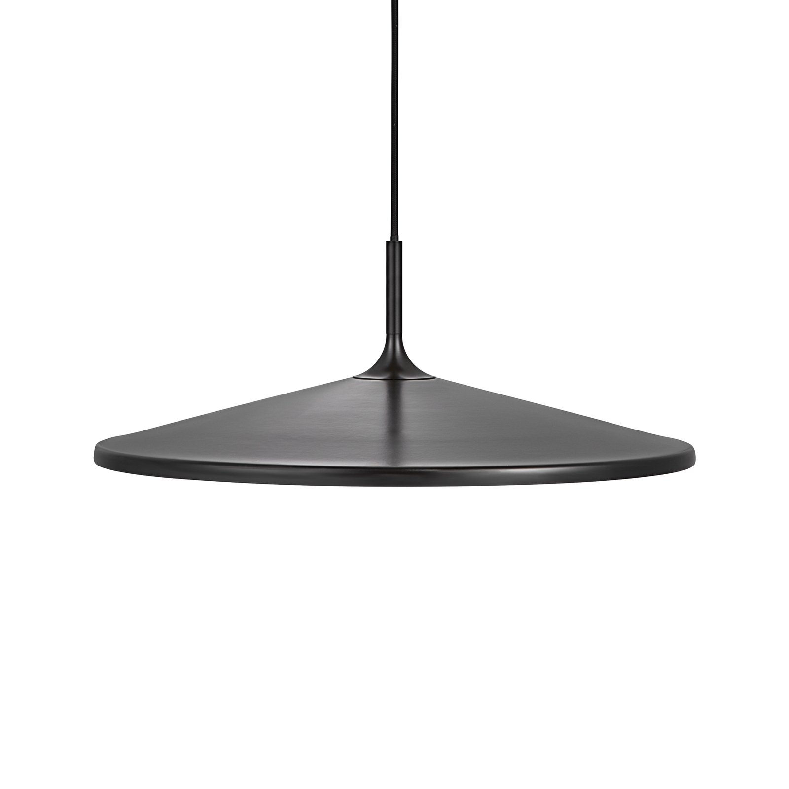 Závesné svietidlo Balance LED, 3-stupňové stmievanie, čierne, Ø 42 cm