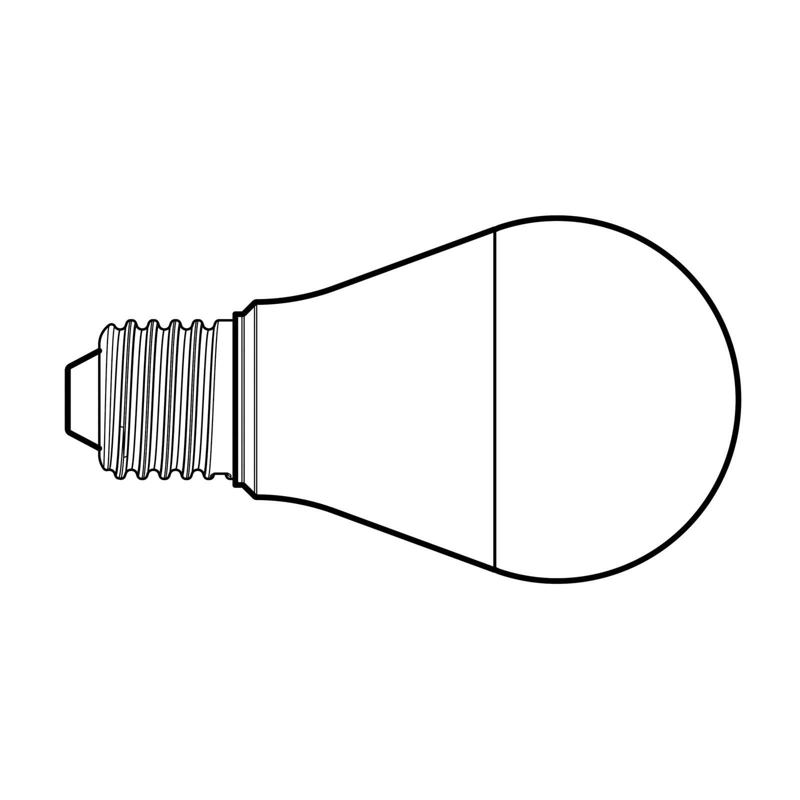 LED lamp, mat, E27, 6,5 W, 3000 K, 900 lm