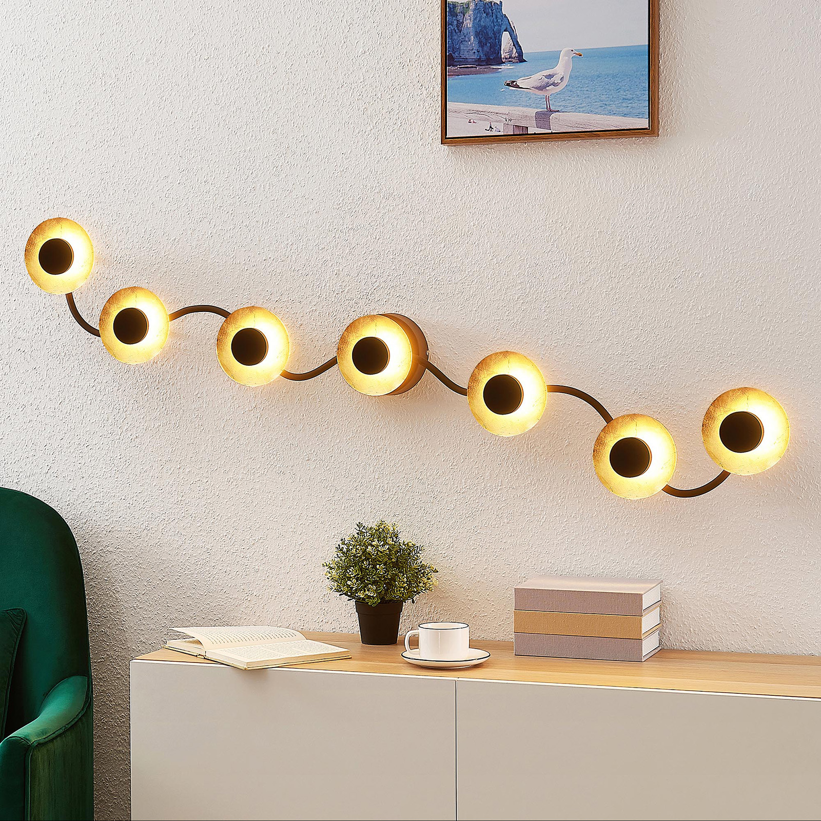 Lindby Graviela applique LED à 7 lampes