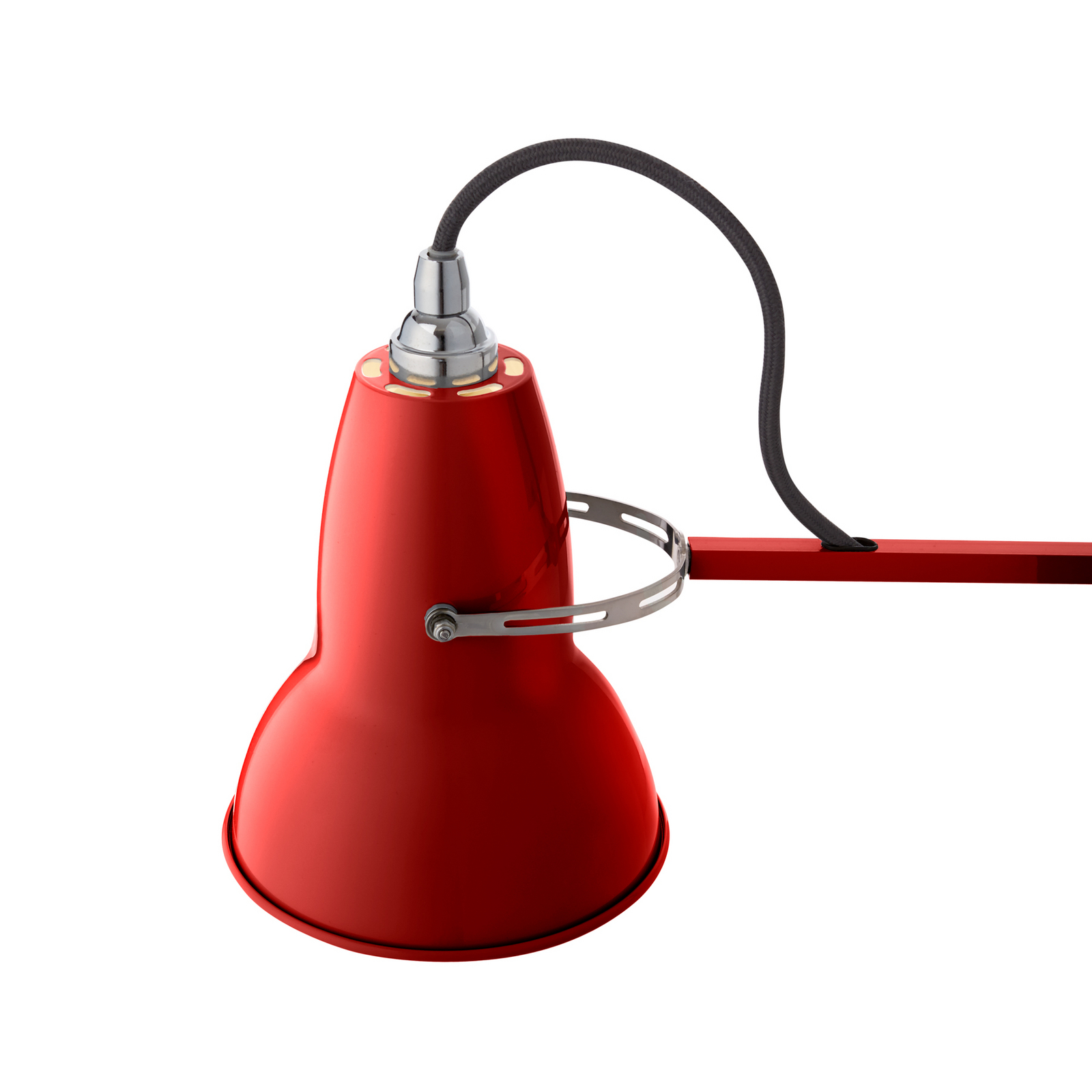 Original 1227 table lamp, red, base and clamp - Anglepoise Original 1227 table lamp, red, base and clamp - Anglepoise