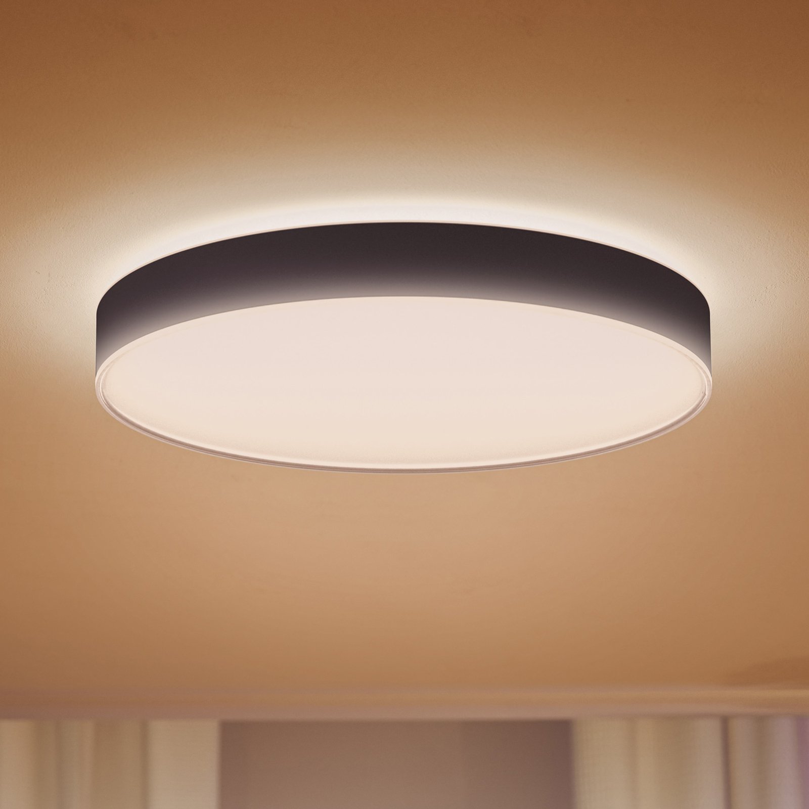 Philips Hue Enrave LED plafondlamp 55,1cm zwart