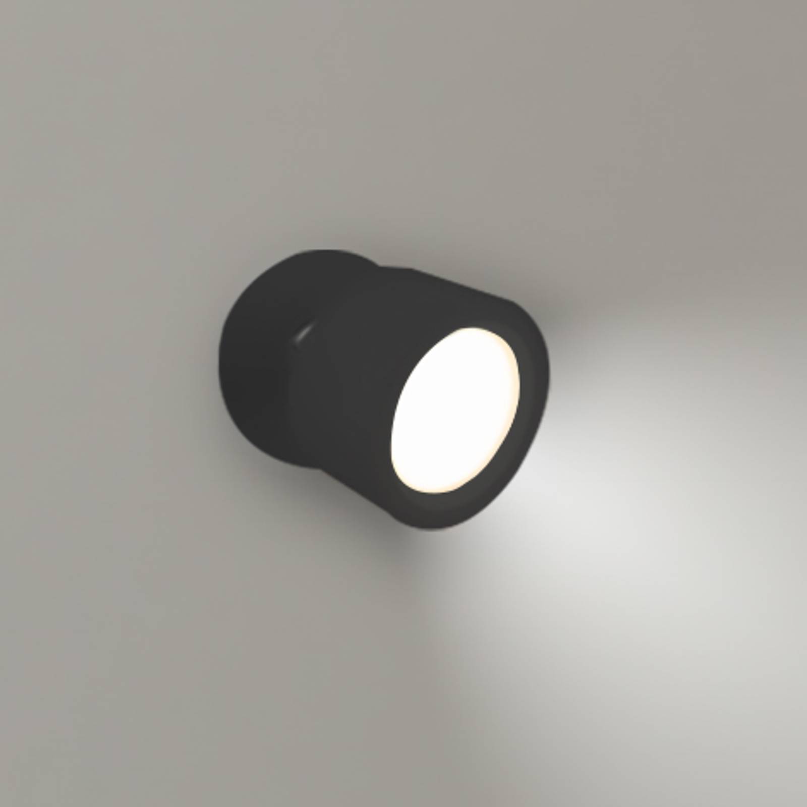 Applique murale LED rechargeable Newgarden Roll 8 noire orientable