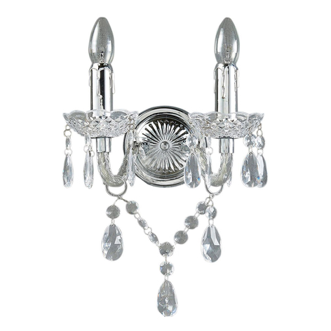 Merida - edle Wandlampe, 2-flammig