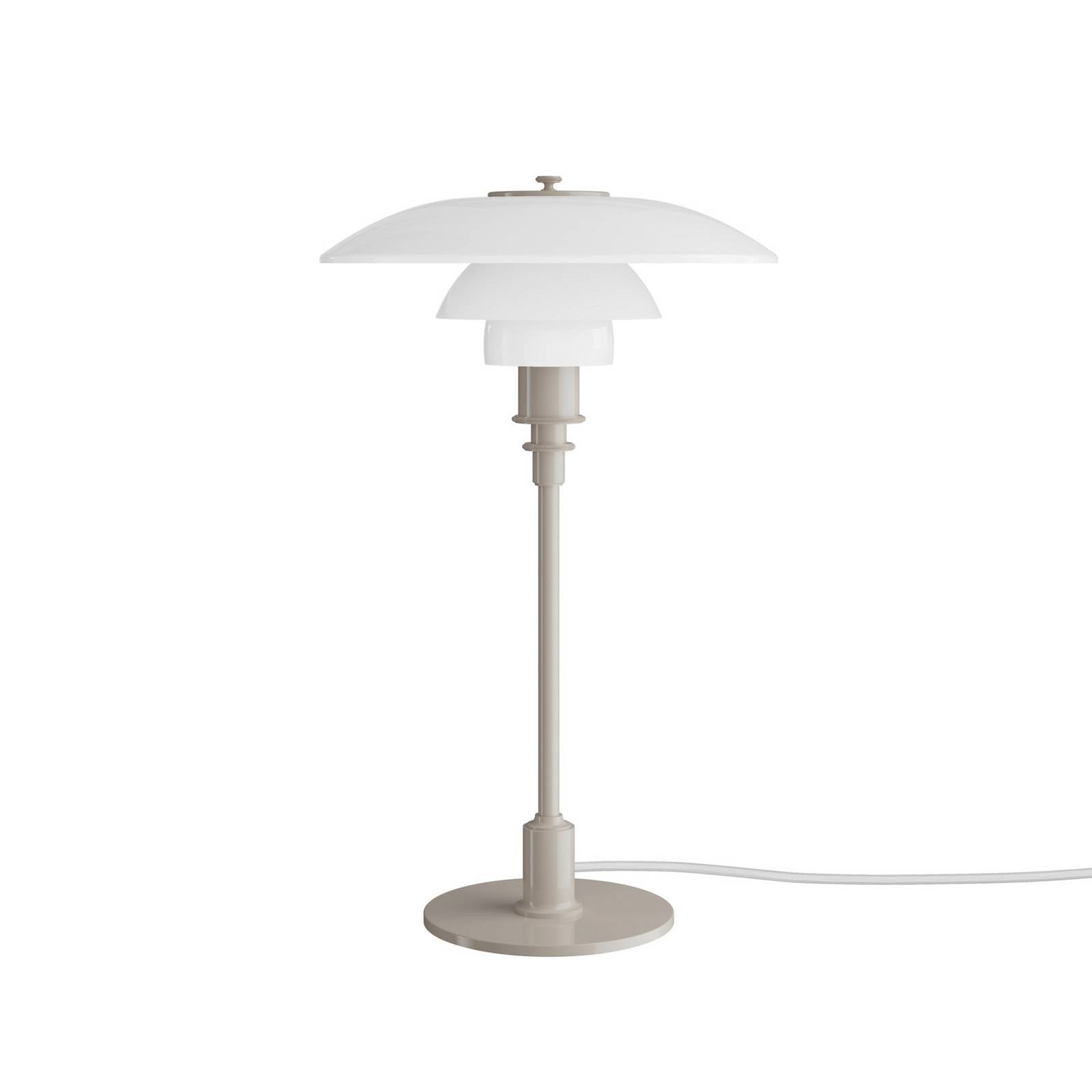 Louis Poulsen Tischlampe PH 3/2, beige glänzend, Ø 28 cm