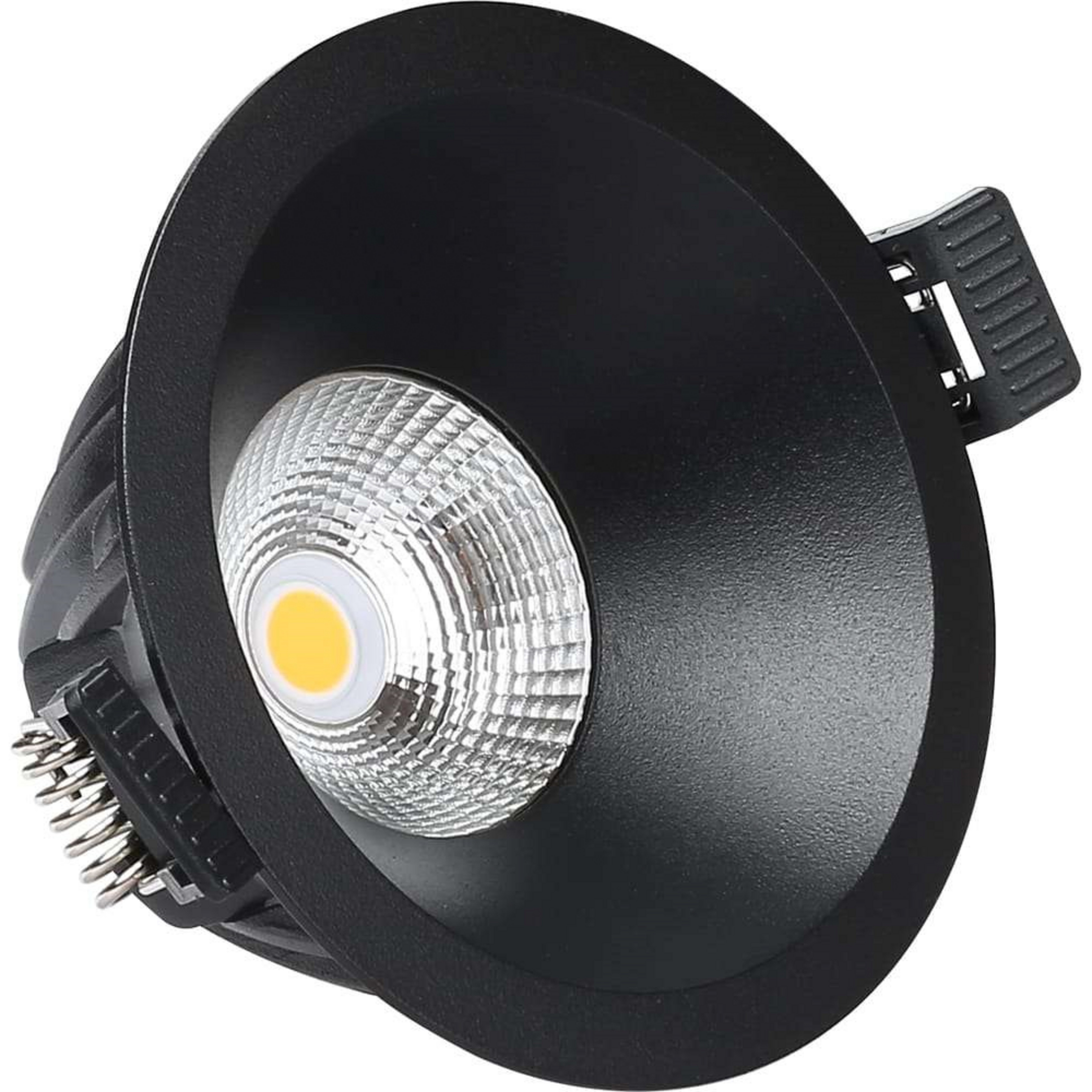 Downlight Spot encastrable 9W 3000K Noir - Antidark