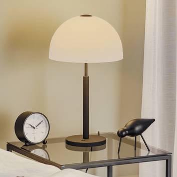 Rothfels Laurena lámpara de mesa LED vidrio, negro