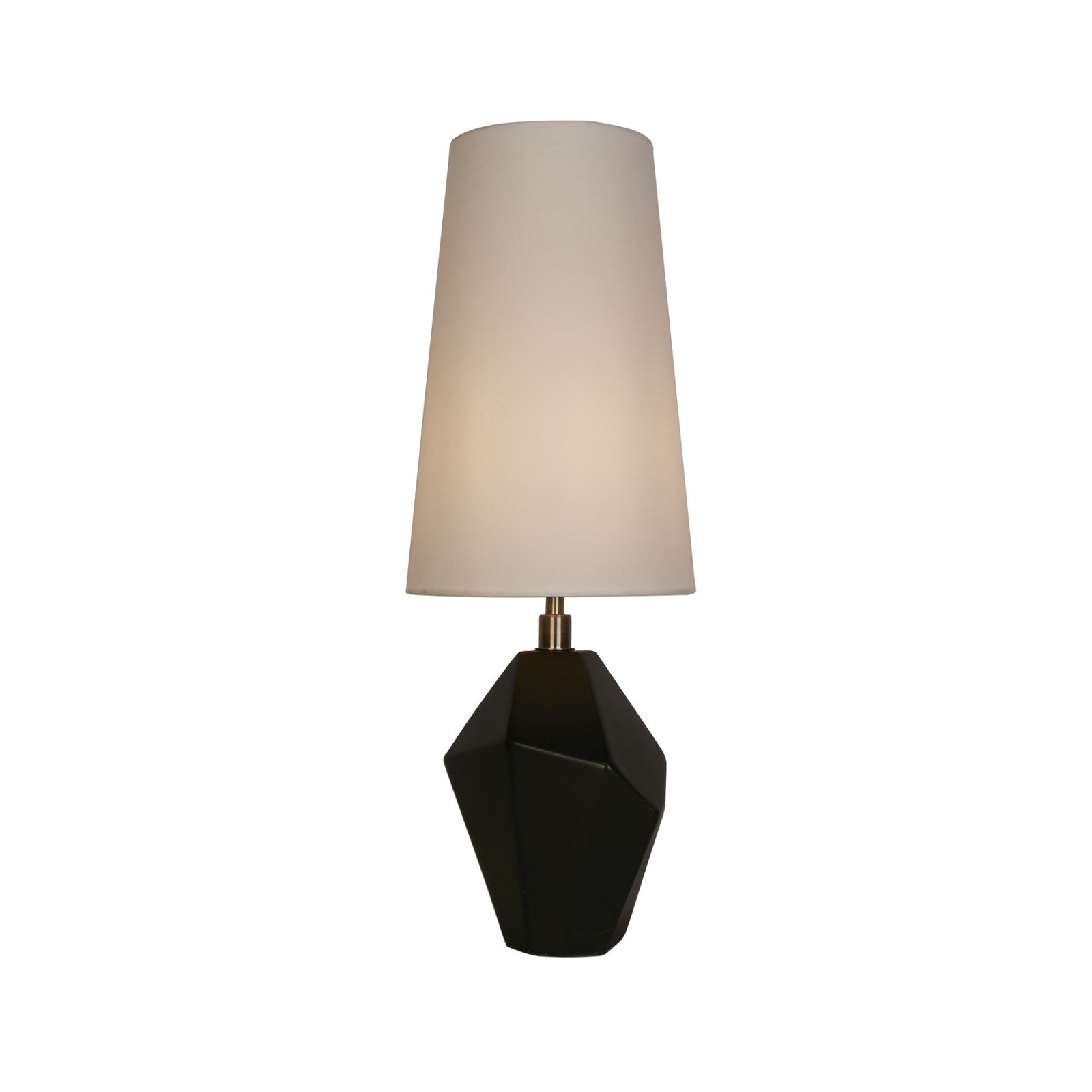 Bordlampe Apex hvid/sort Højde 55,5 cm tekstil/resin