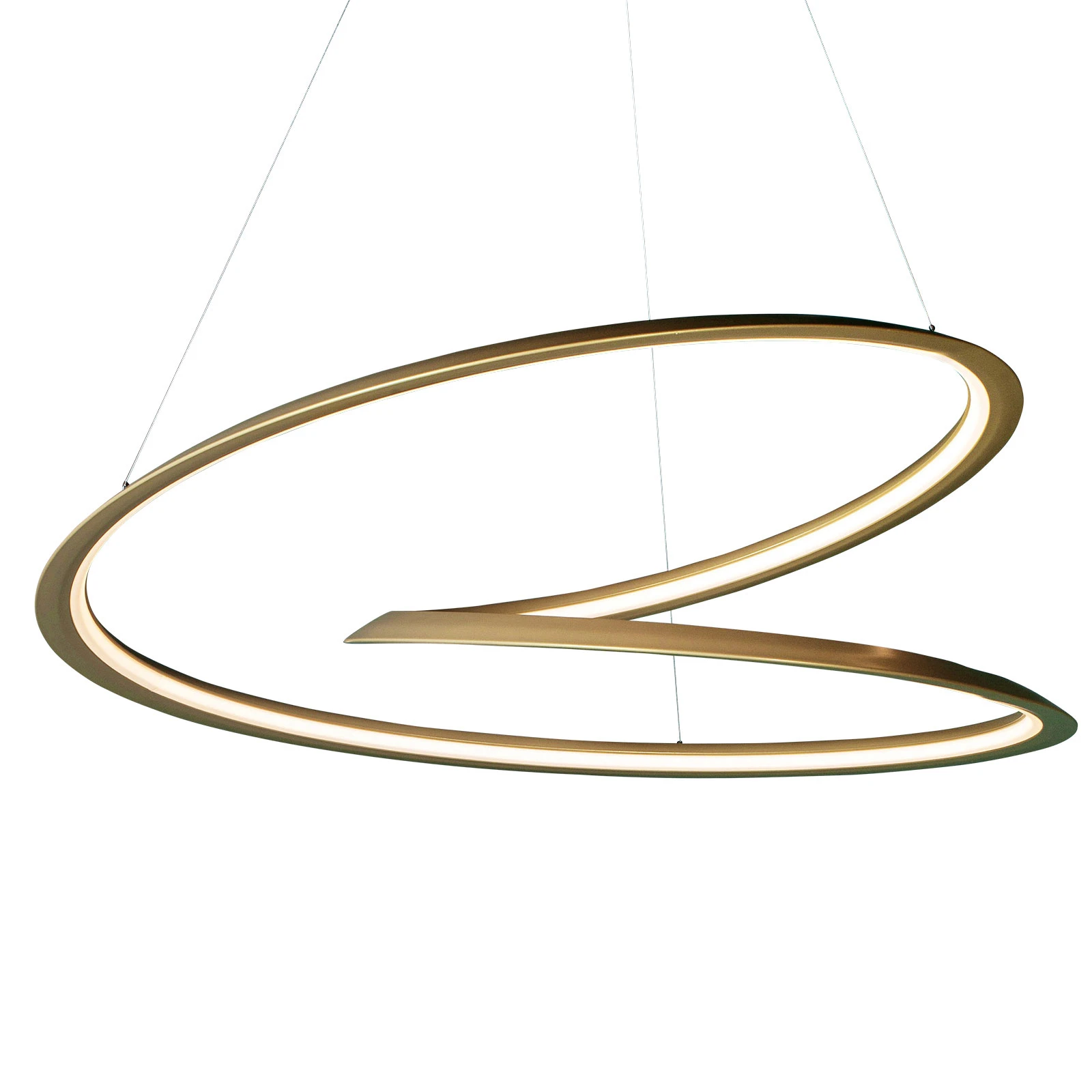 Nemo Kepler Hängelampe 2.700K Down Ø110cm gold
