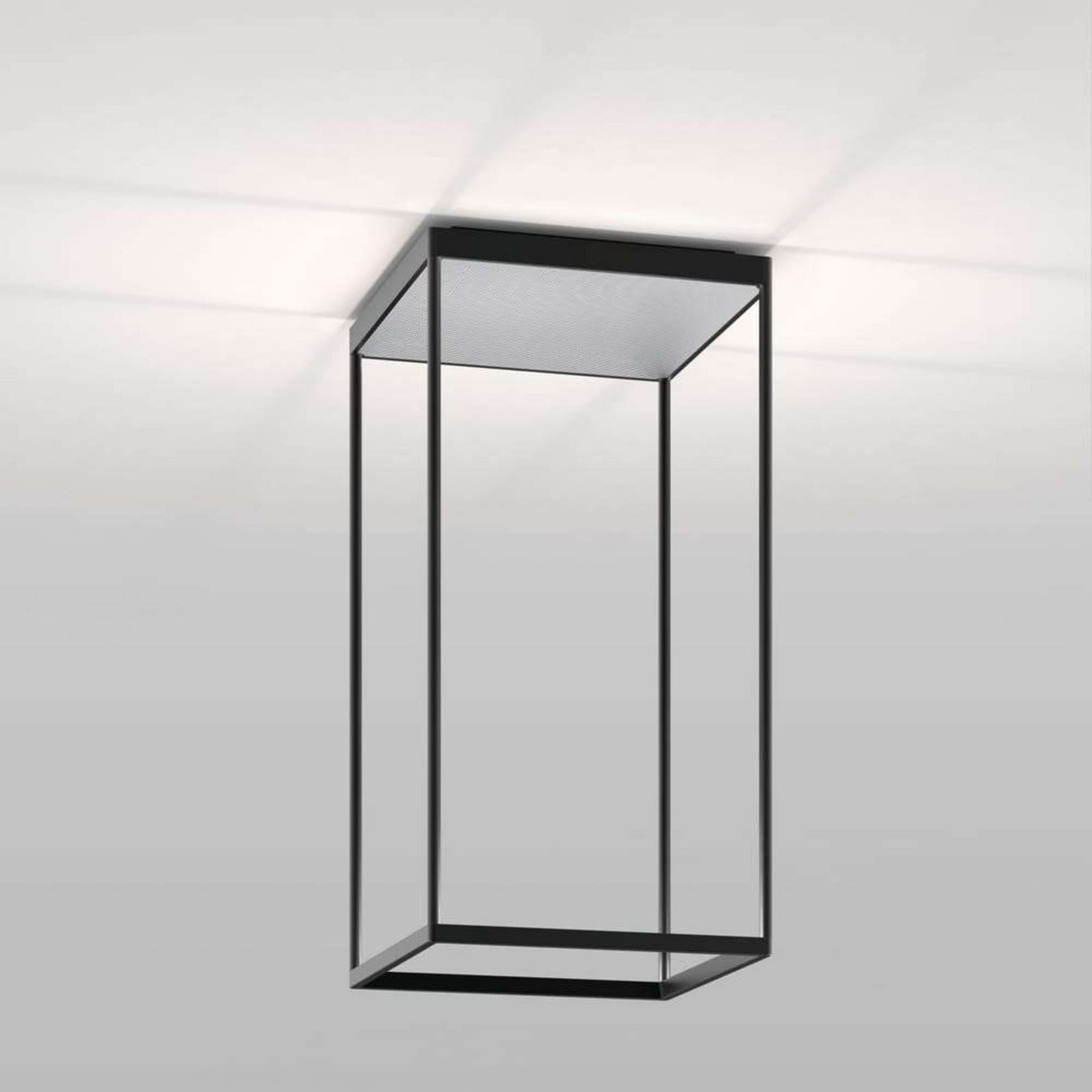 Reflex 2 LED-loftslampe, sort/sølv Serien Lighting - Stue - Aluminium