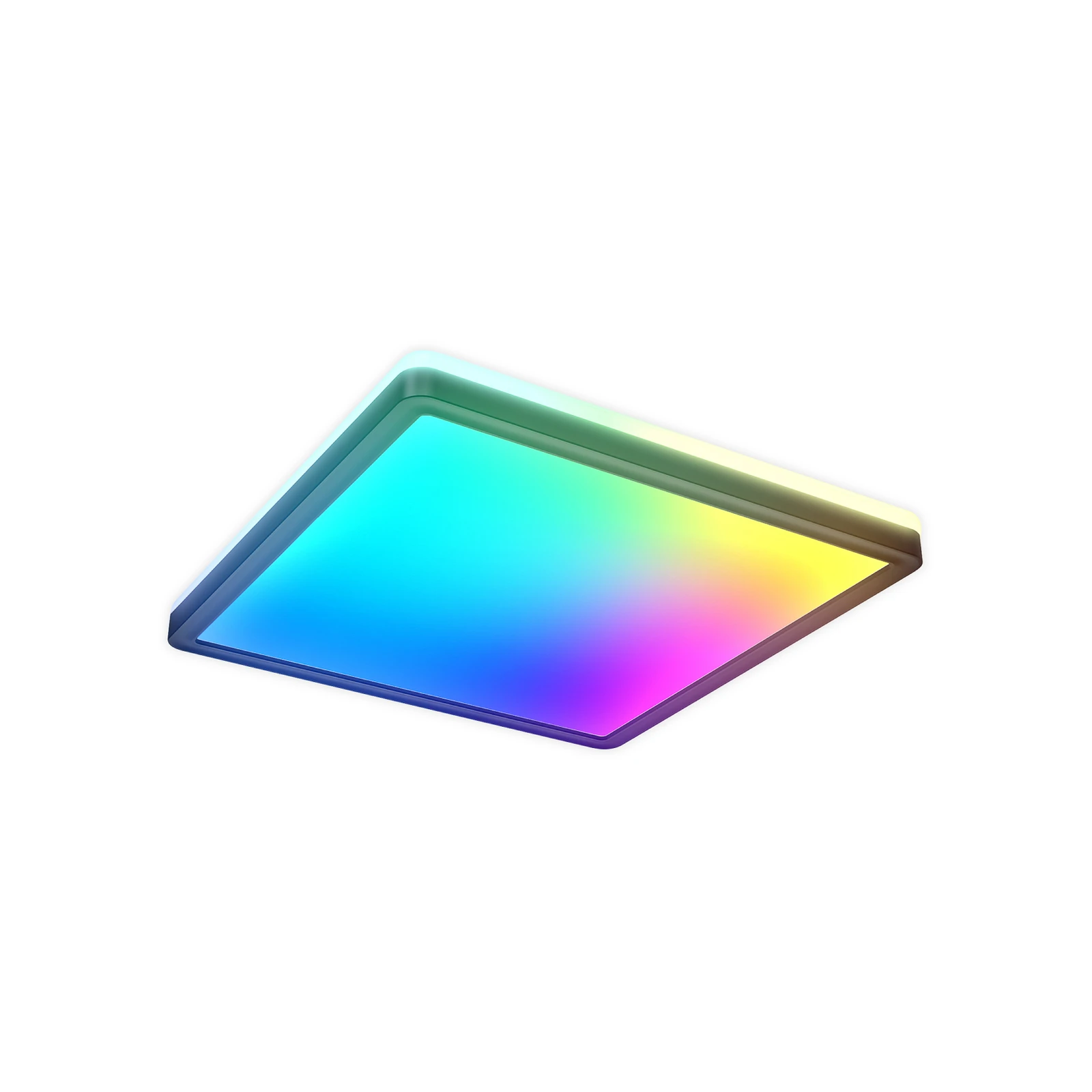 LED panel Slim s dálkovým ovládáním RGBW, 29 x 29 cm, černý, podsvícení