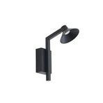 Candeeiro de parede LED Steve, preto, 24 cm, USB, regulável - Lucande