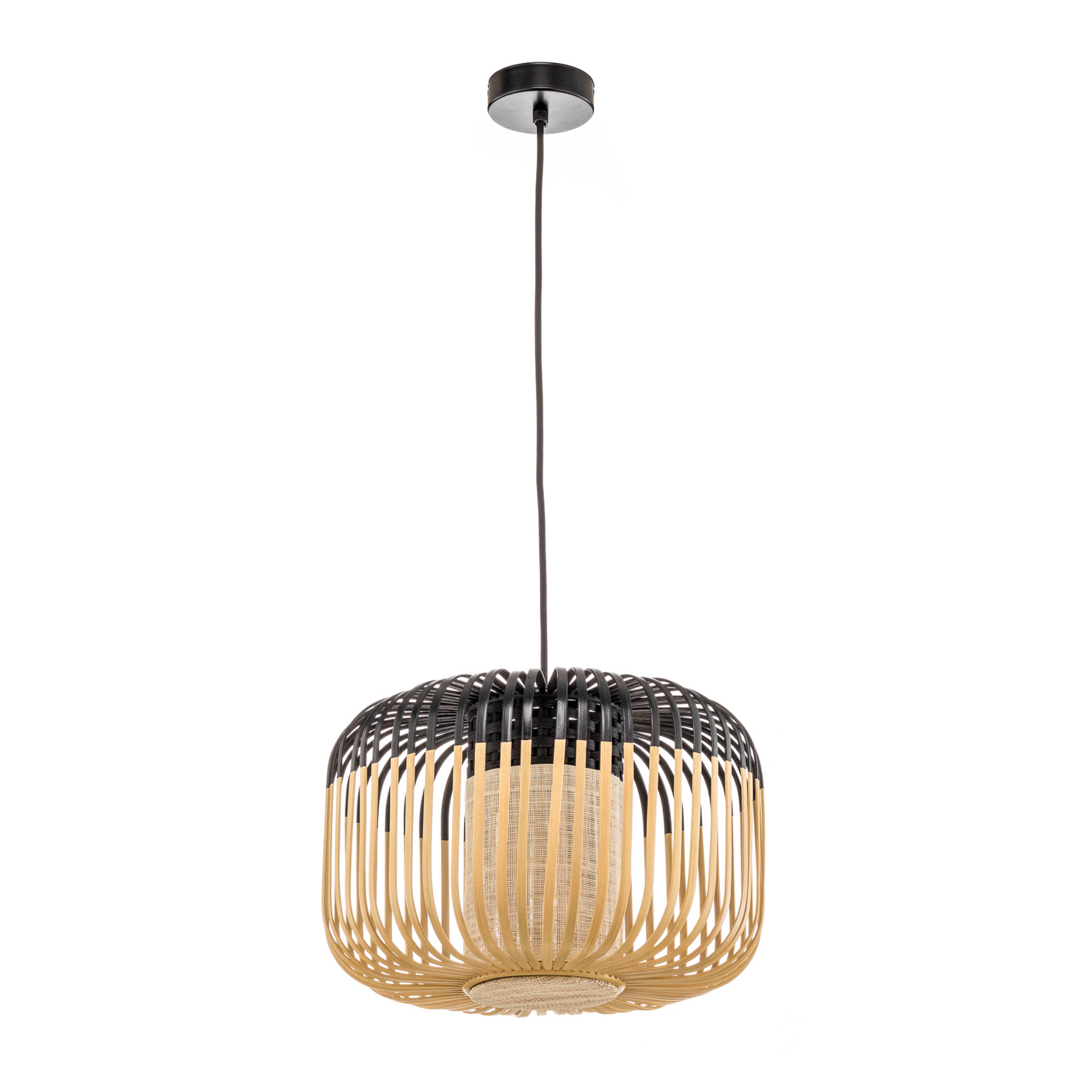 Lámpara colgante Bamboo S Black - Forestier