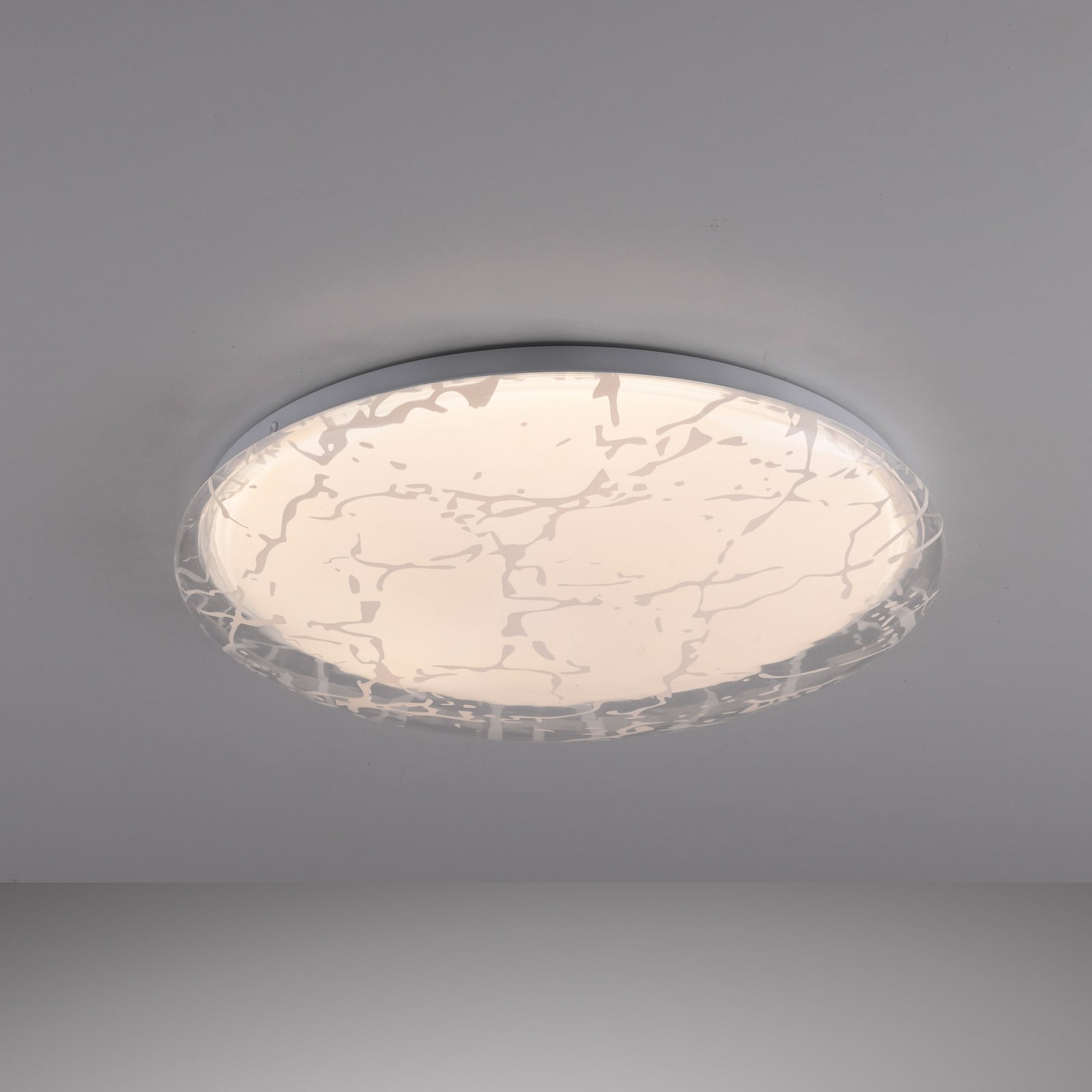 JUST LIGHT. GmbH Art Plafo 14008 LED stropna svjetiljka, bijela, željezo, daljinski upravljač - Dnevni boravak/blagovaonica - Moderan - bijeli - Metal