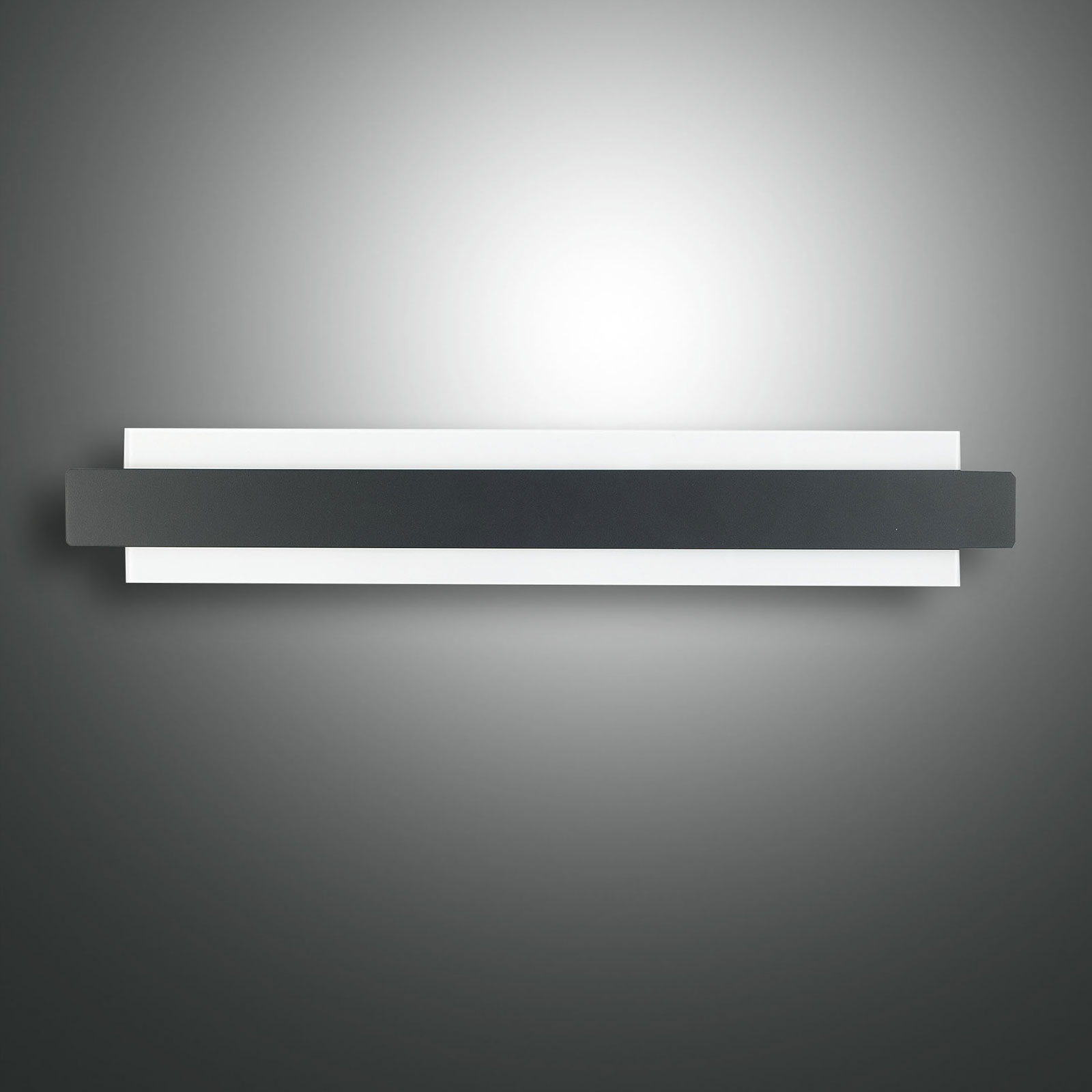 LED-Wandleuchte Regolo mit Metallfront