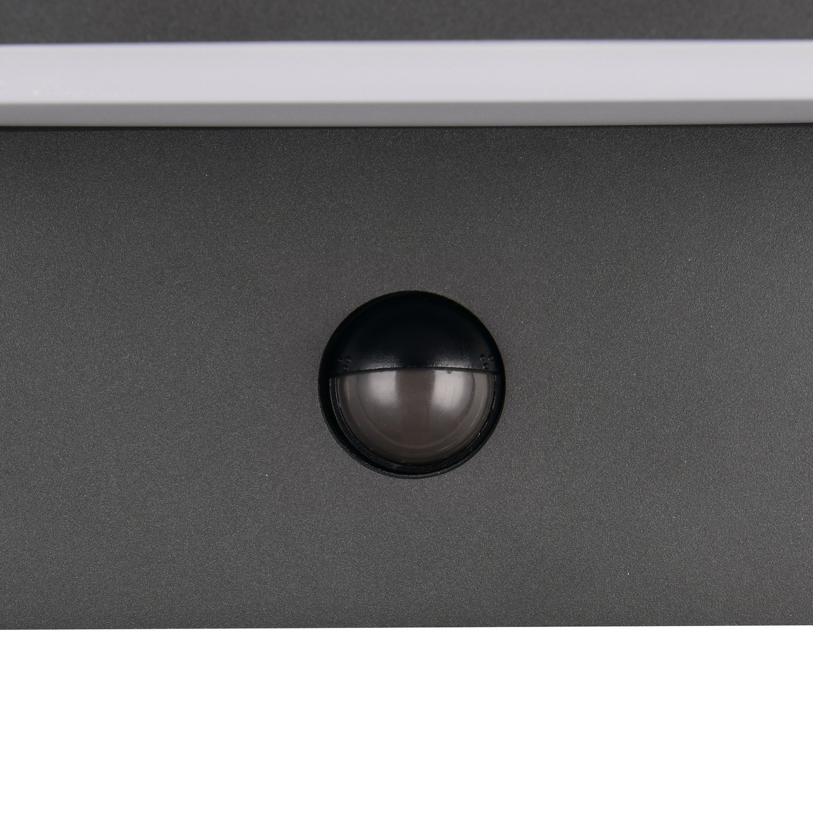 LED āra sienas lampa Ravi, antracīta krāsa, platums 18 cm, sensors, IP54