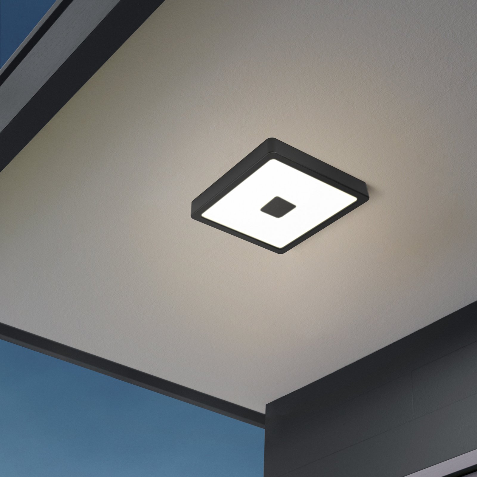 LED laevalgusti Iphias 2, 21x21 cm, must