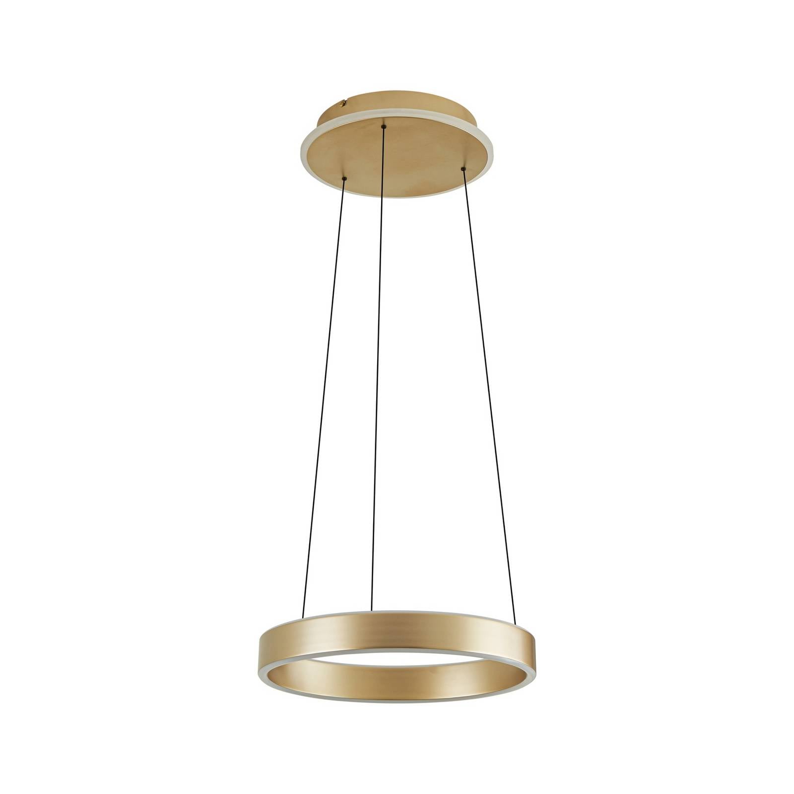 Lucande LED-Hängeleuchte Tindra, Ø 40 cm, gold, dimmbar