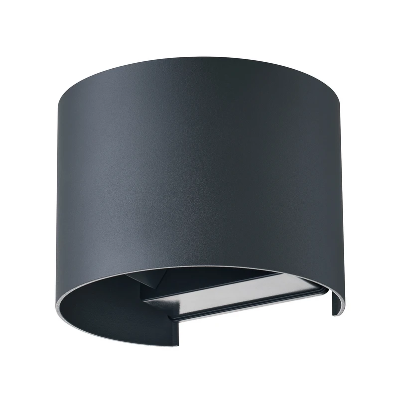 Lindby - Dara Round LED Smart Extérieur Applique Murale Gris