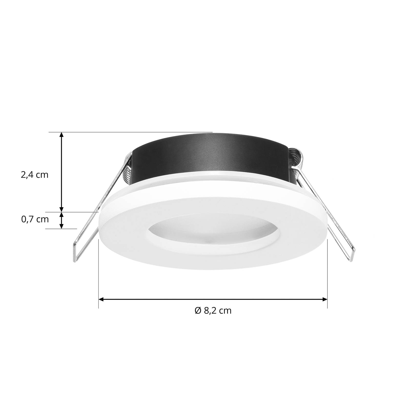 Arcchio downlight Sylvi biały Ø 8,2 cm