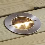 Rund solcellsdriven LED-inbyggnadslampa Decklight