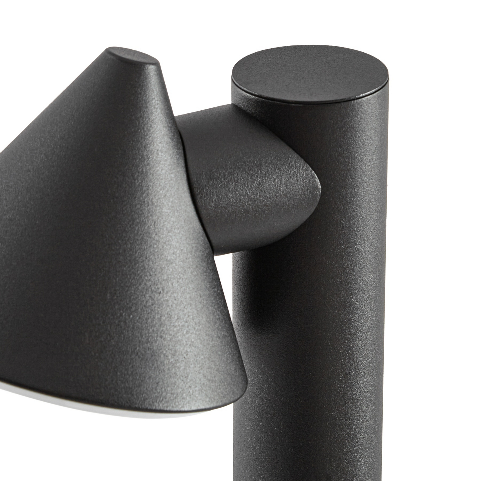 Lindby LED-ulična svetilka Soran, črna, 100 cm, kovinska, IP44