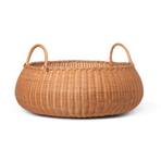 ferm LIVING Gevlochten lage mand, Ø 60 cm, hoogte 32 cm, rotan