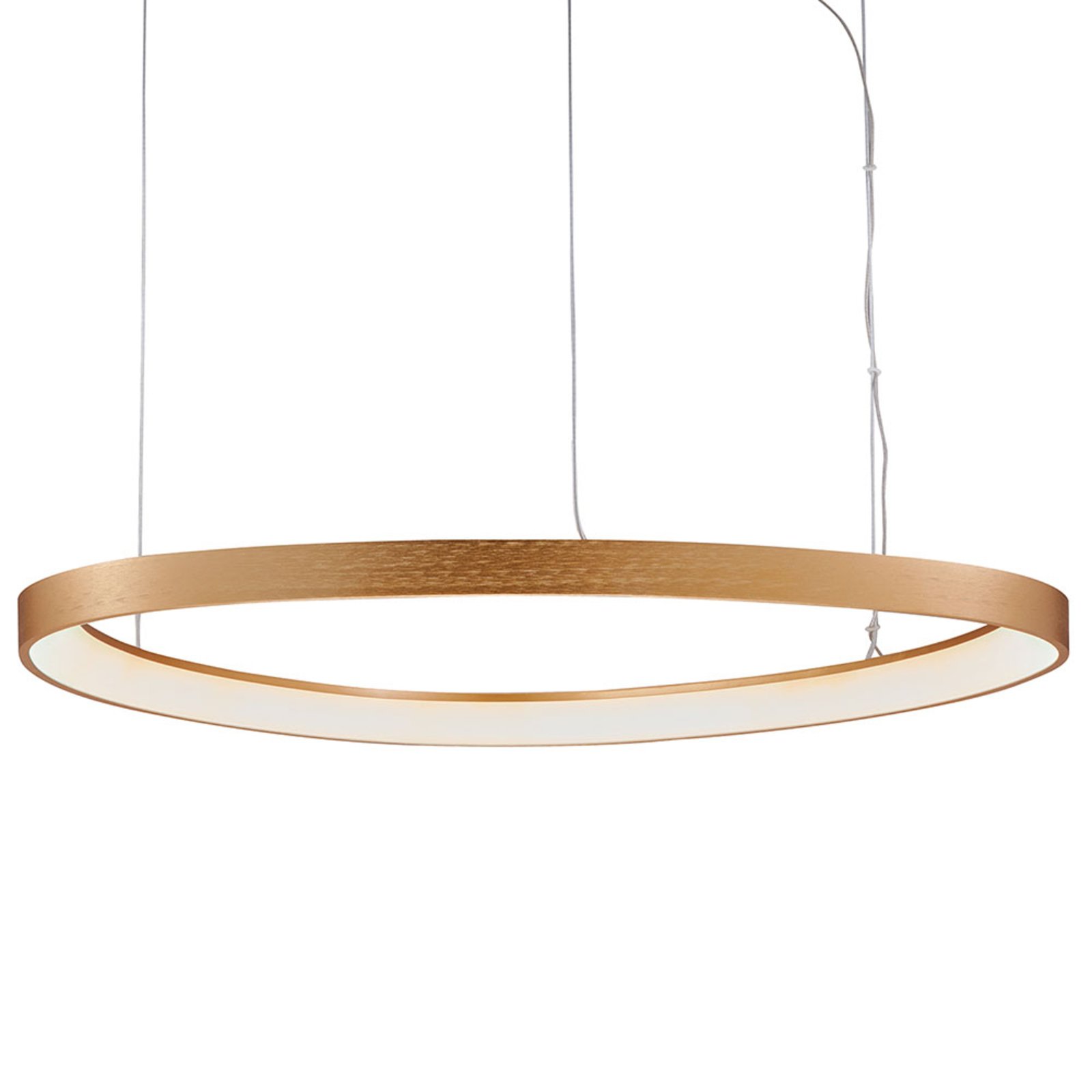 Lampa wisząca LED Loop, złota, Ø 80 cm