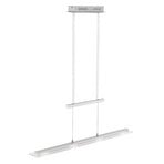 Lámpara colgante LED Tenso, níquel, 64 cm, metal, CCT, atenuador