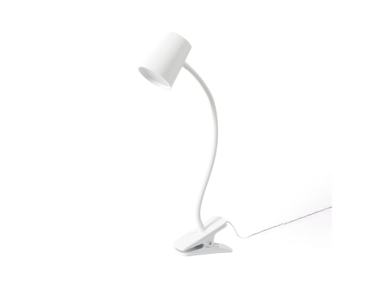 Ailina LED Lampada con Morsetto White - Lindby