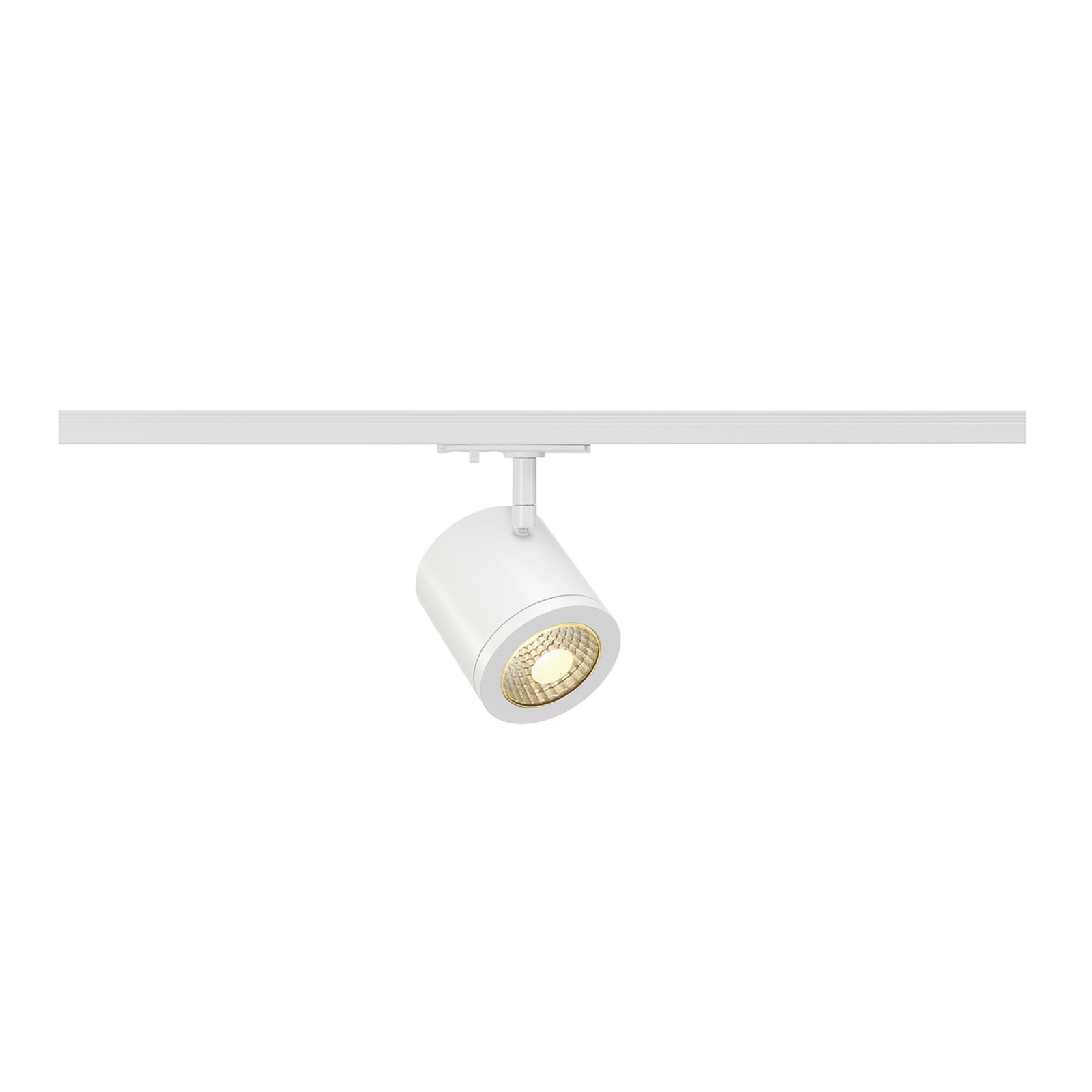 SLV Enola LED track spotlight in white, 55°, for Living / Dining Room, Aluminium, glass, 9 W, energy efficiency: A+, W: 10.7 cm, H: 17.3 cm