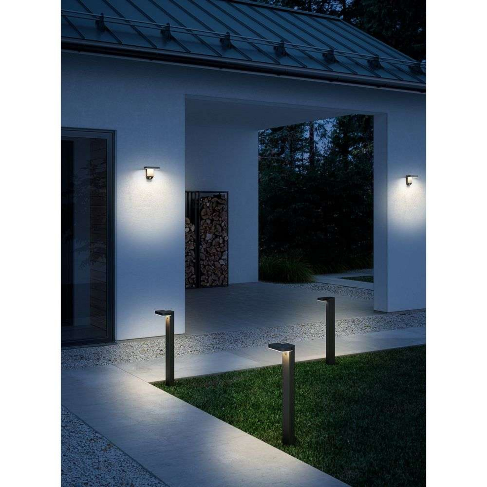 Rica Square LED Solcelle Trädgårdslampa Black - Nordlux