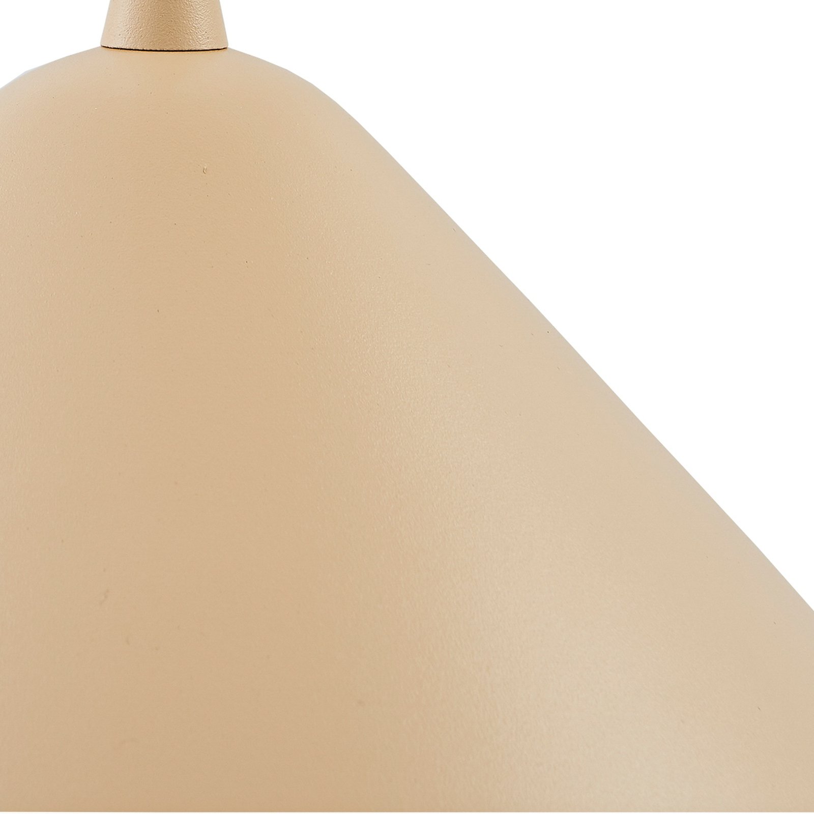 Lindby hengelampe Clarine, beige, Ø 32 cm, metall