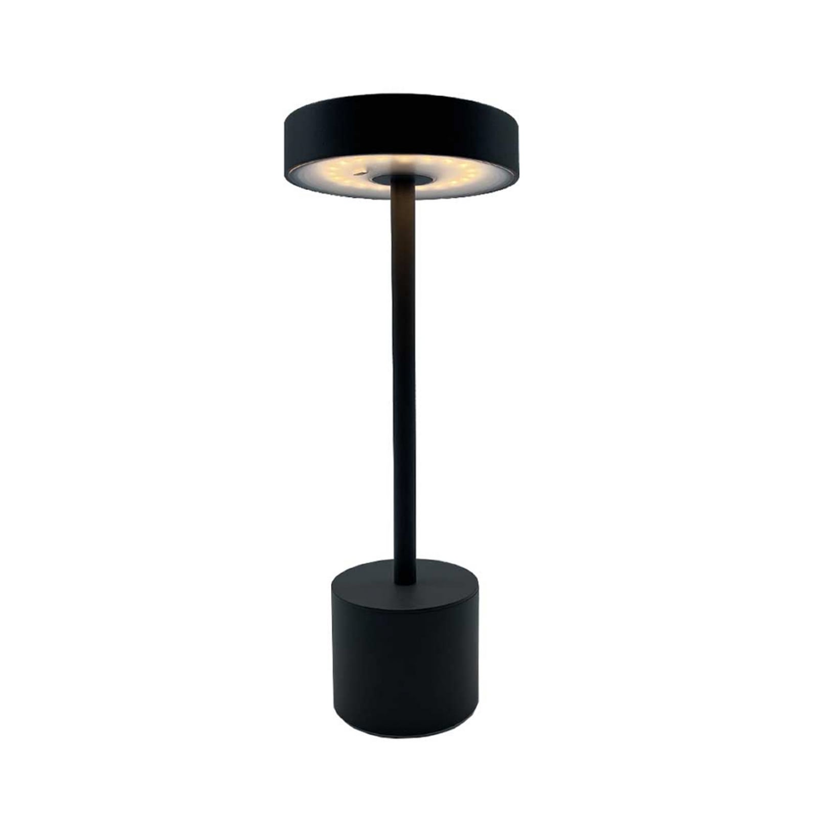 Roby LED tölthető asztali világítás, sötét szürke, magasság 30 cm, IP54